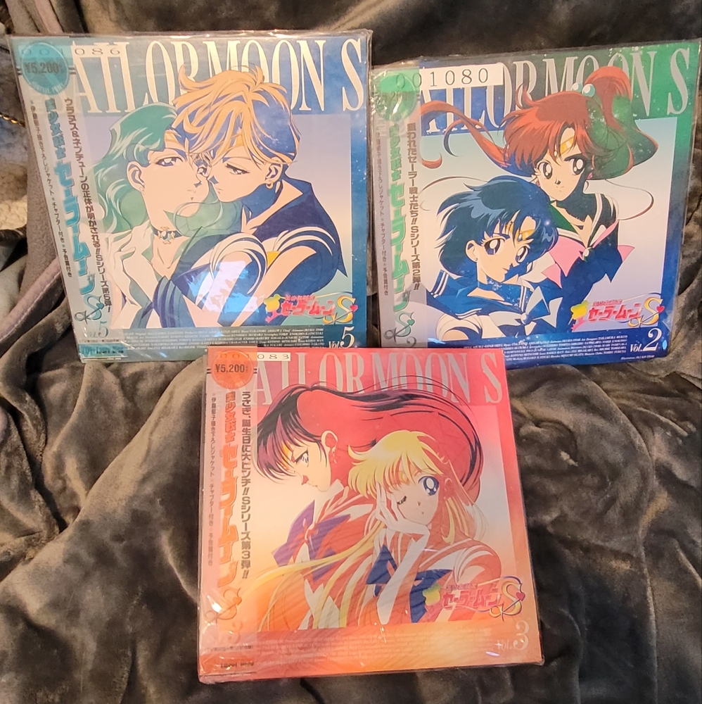 3 Sailor moon S laserdisc